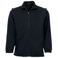 Fleece Jersey Zip-off black/navy